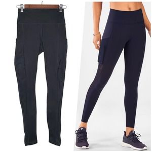Fabletics | Women | On The Go PowerHold Abyss Mesh Ankle Length Leggings | XS
